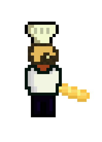 [6b017d] Baguette man with Baguette