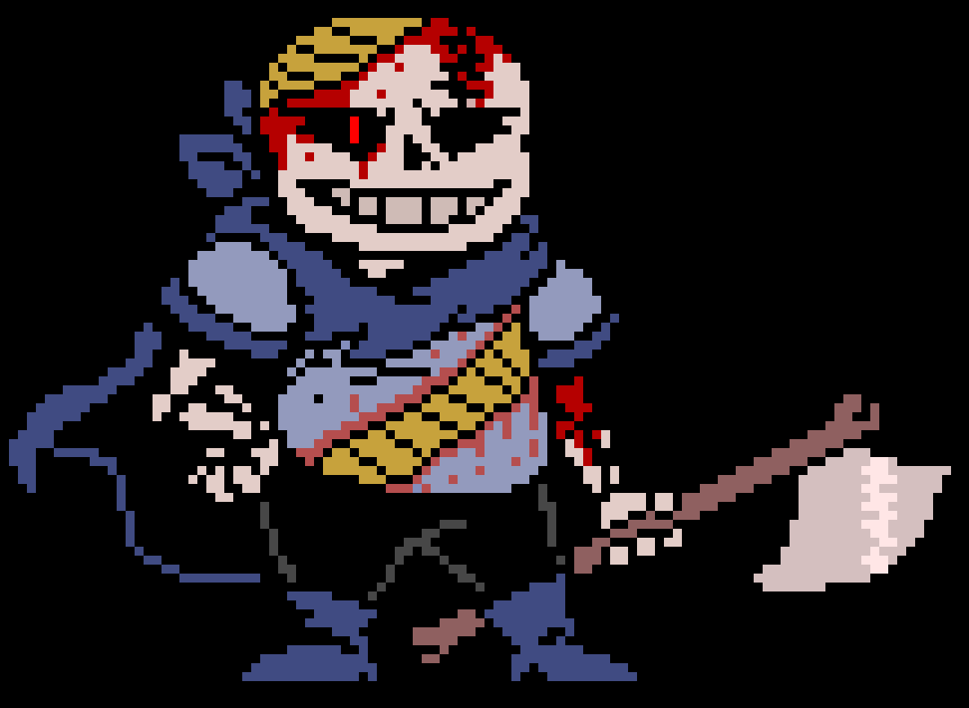 [000885] *RR!Swap Sans stands there idly, flipping his ax in the air and catching it*