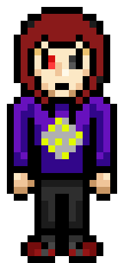 [f943f0] *Awkwardly waves at Sky* Hey. We're just making things for Nyx's new mask.