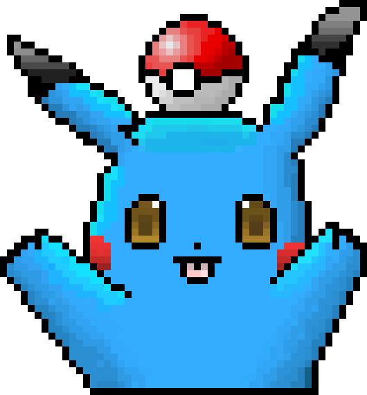 [9664c4] Blue Pikachu2 + Pokeball