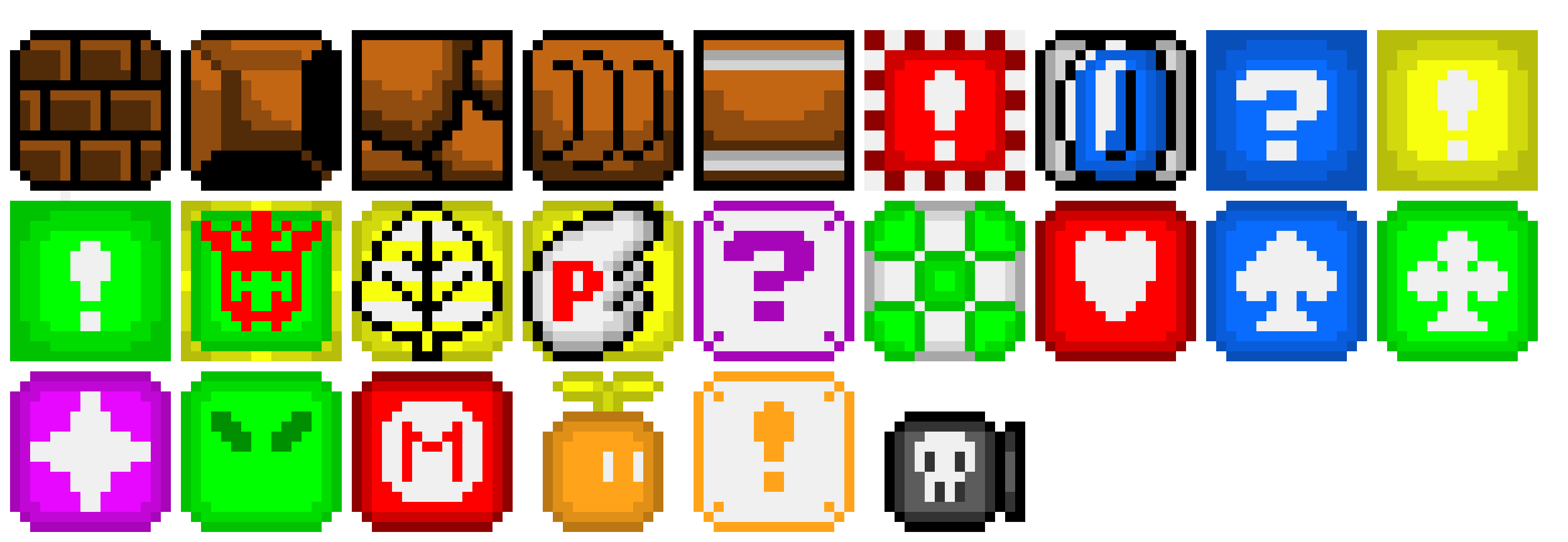 [9664c4] Mario Blocks not in Super Mario World 