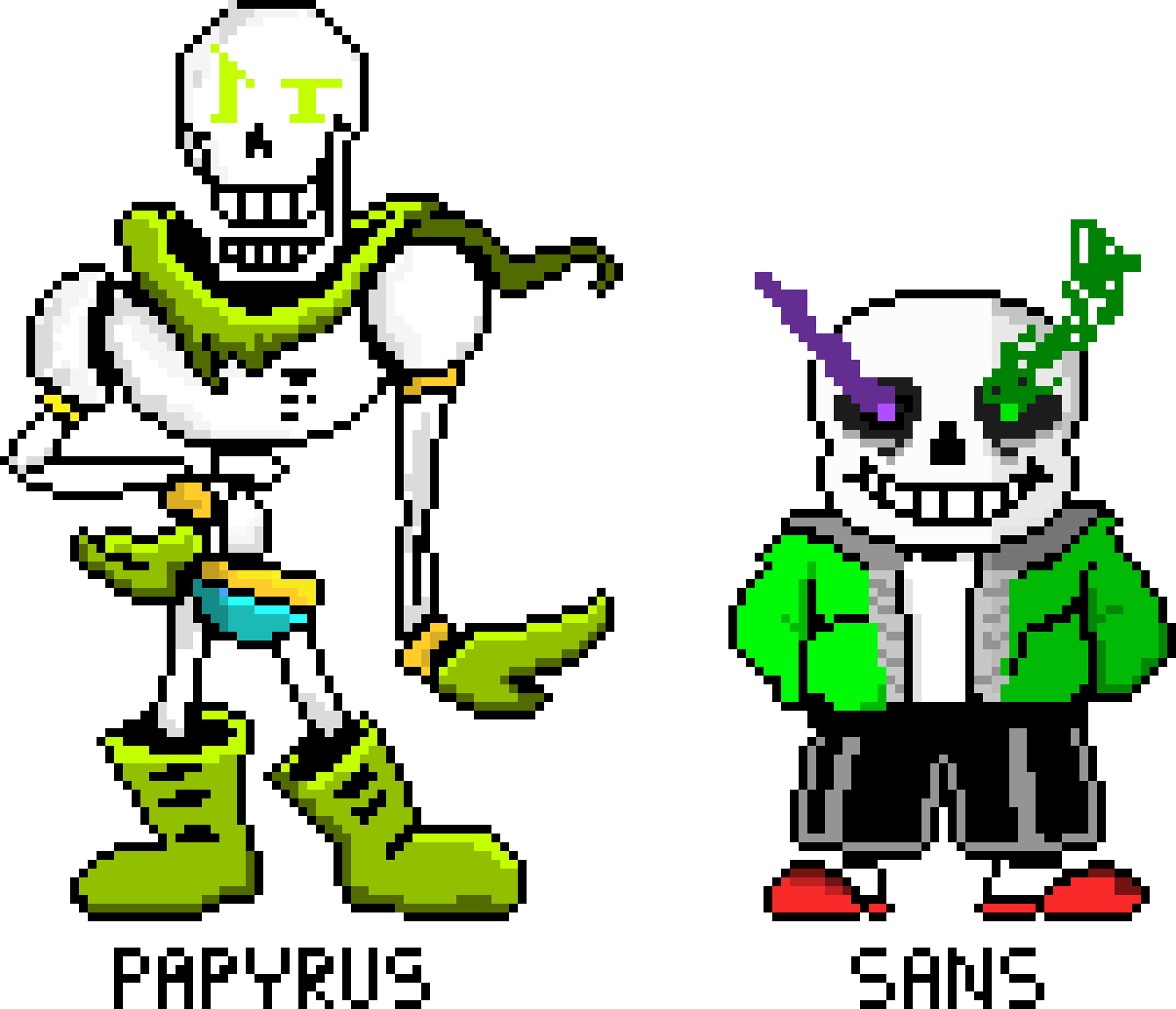 [9664c4] HunterTale sans and PAPYRUS megalovania and bonetrousle