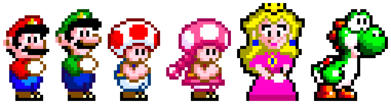 [1164a9] Super Mario World Characters