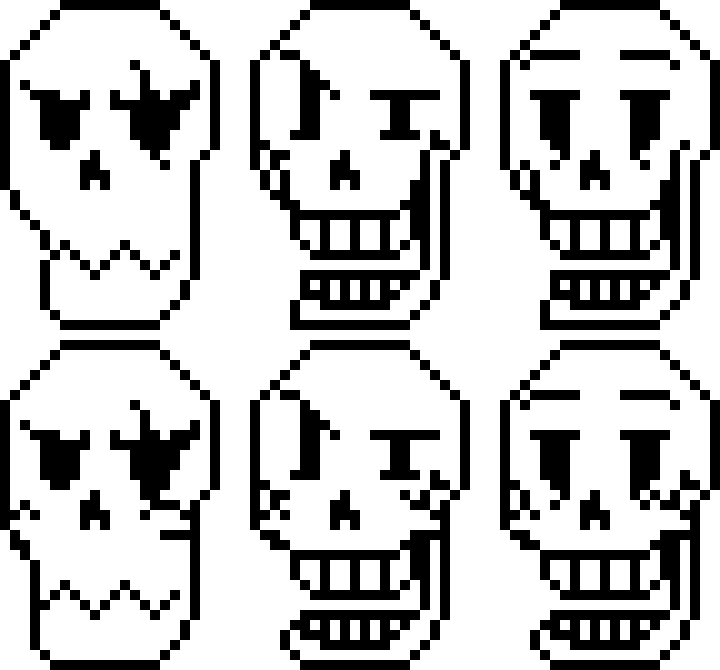 [9664c4] Papyrus Battle Heads