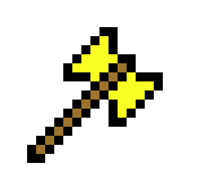 [9fa88c] Golden battle axe - Spectral