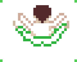 [9664c4] Green pants man right jump