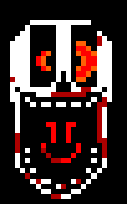 [2fbf6b] *bites the knife and rips it away from you* "Yum!" - Chara