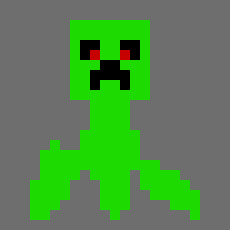 [6d74d1] Aight, I made a cool looking Creeper