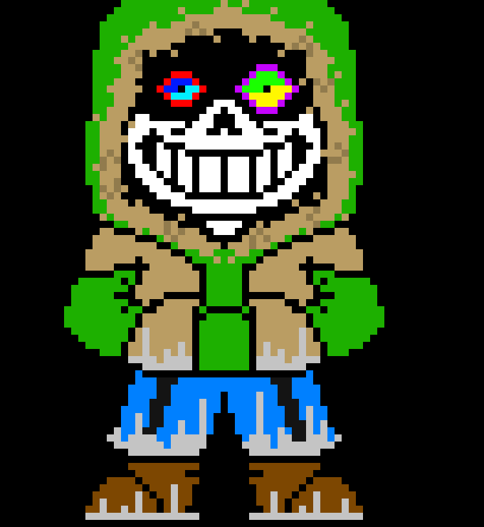 [be2951] Dust creator Sans-*gaster notices the dust on his hands after the handshake*