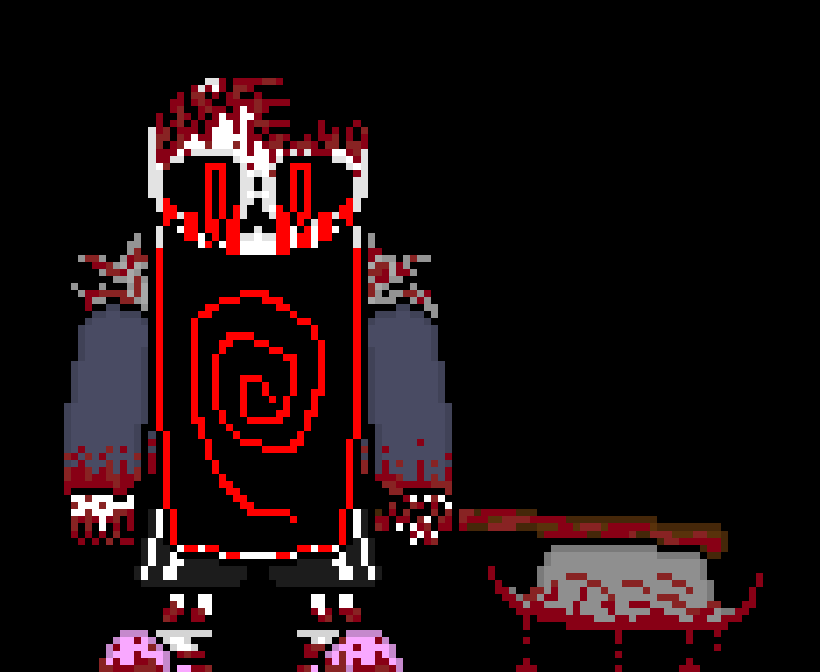 [e8cb42] *he grabs asriel, shoves asriel down his mouth as his mouth closes up, no getting out or tped or anything, its just a dark pitch black void*