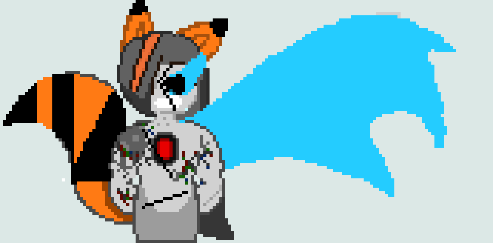 [d8d976] *Blasts him with water* HOW BOUT WATER?! -Glitch Dreemurr