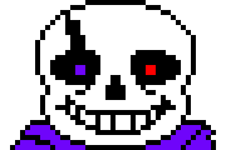 [2b592c] Yeah... I was supposed to be Rainbow Sans but instead i liked purple so now i'm purple sans - Purple Sans