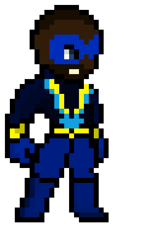 [793fd8] Black Lightning Pixel Art