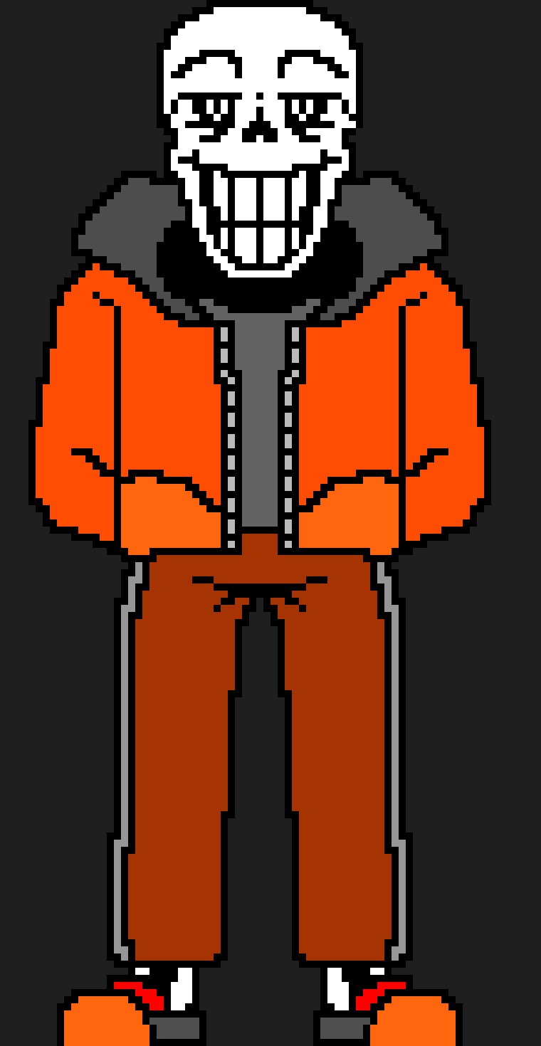 [2ccbeb] Can someone compress my papyrus sprite? cause it's oversize when compare to my sans -DST