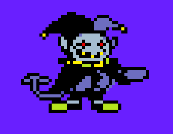 [970cdd] Jevil-I am allowed access to this field to test the limits to my powers,for I am the sub for the right hand man and hes off on vacation  