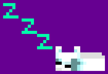 [5b2f3e] -it's daytime. fox AI in minecraft causes Dorri to go to sleep underneath a tree- 