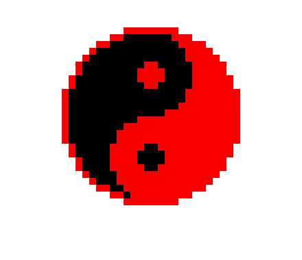[9664c4] ying and yang(Red and Black)