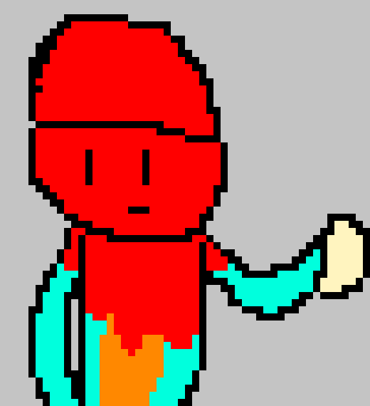 [990543] Hey, wait.... This is a different consistency than blood. *Tastes it* Oh. Well I've covered myself in Ketchup.