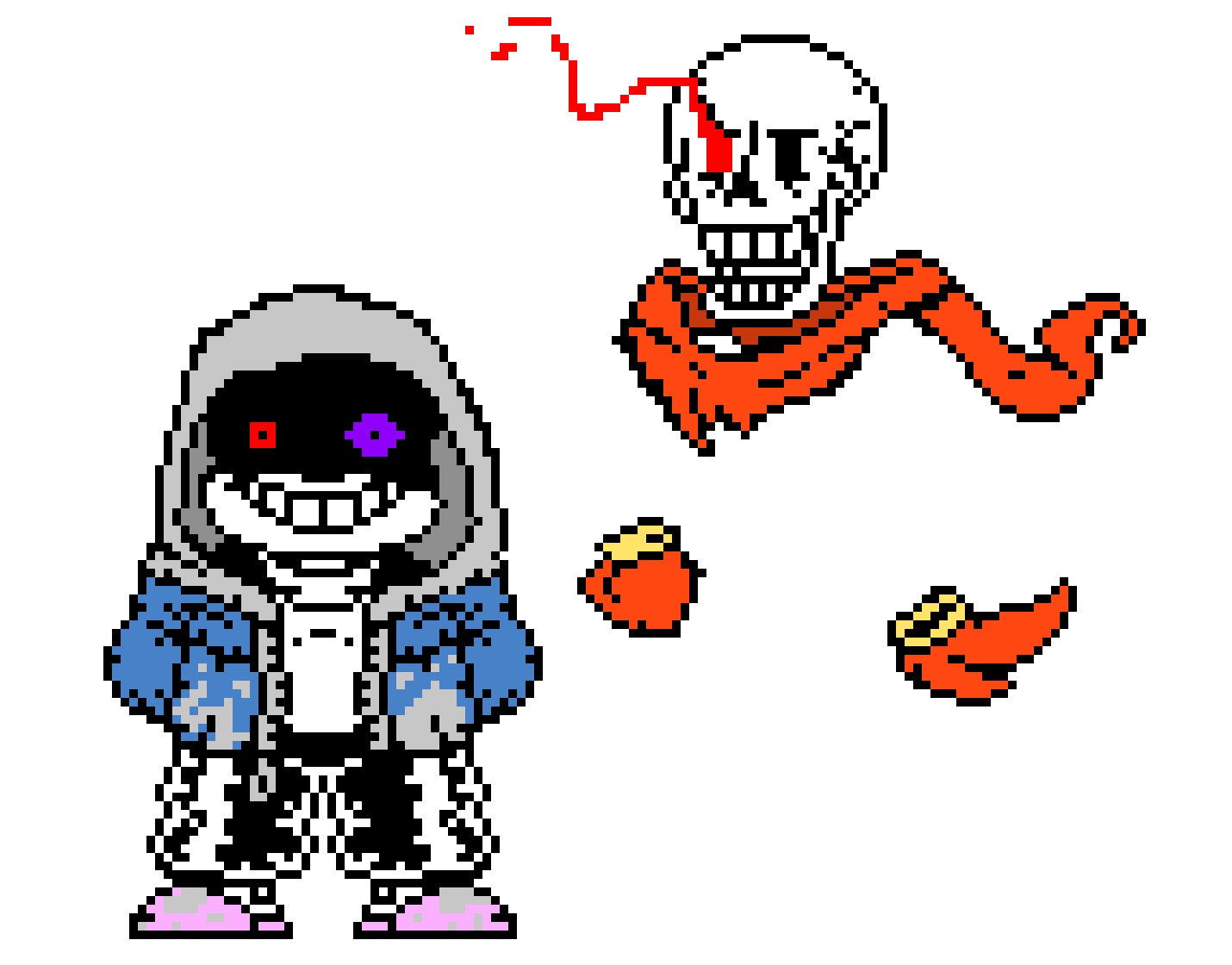 [84230f] Dusttale Sans And Papyrus