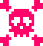 [466bc6] pink skull