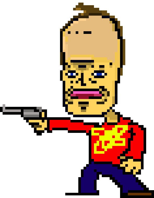 [22ce6d] ((Compared to this, your sprites are a million leagues ahead of me. I tried drawing Jimmy Neutron. I failed. Then, the voices in MY HEAD made me draw THIS piece of SHIT.))