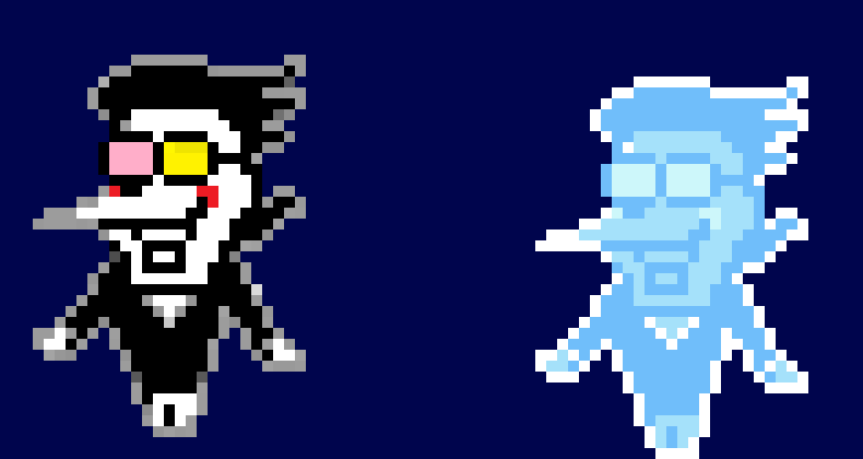 [0ae1f1] yeah actually this is technically one of his battle sprites on deltarune