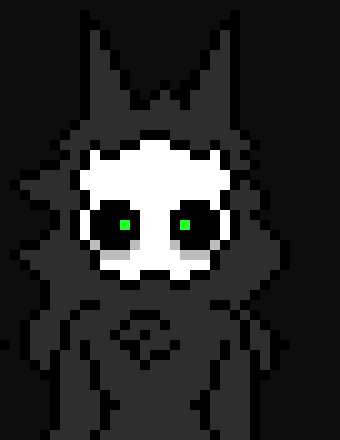 [c91422] W-What dat!!? *points at the robot with green hair*