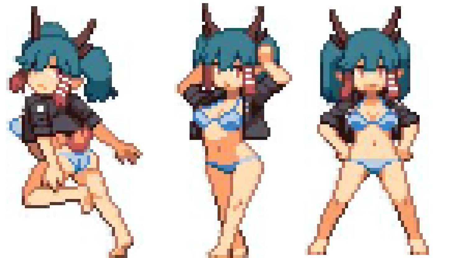 [63ceb7] And out of boredom... Here... The three sprites I switch between... However if you edit each post before this one... It's only been one sprite per post....