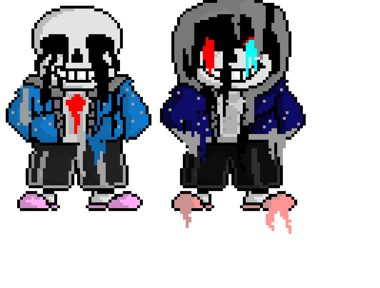 [95be89] Melting KillerTale & DustTale Sans