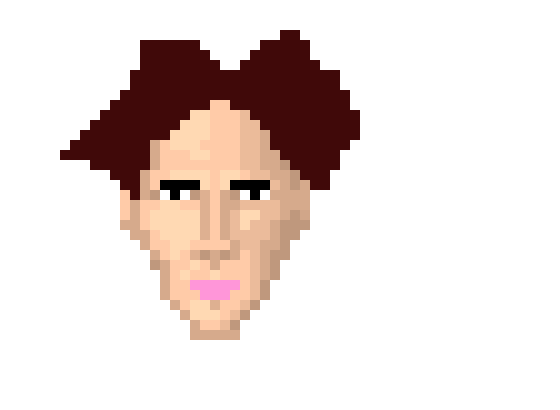 [cc694e] Pixel Art Head