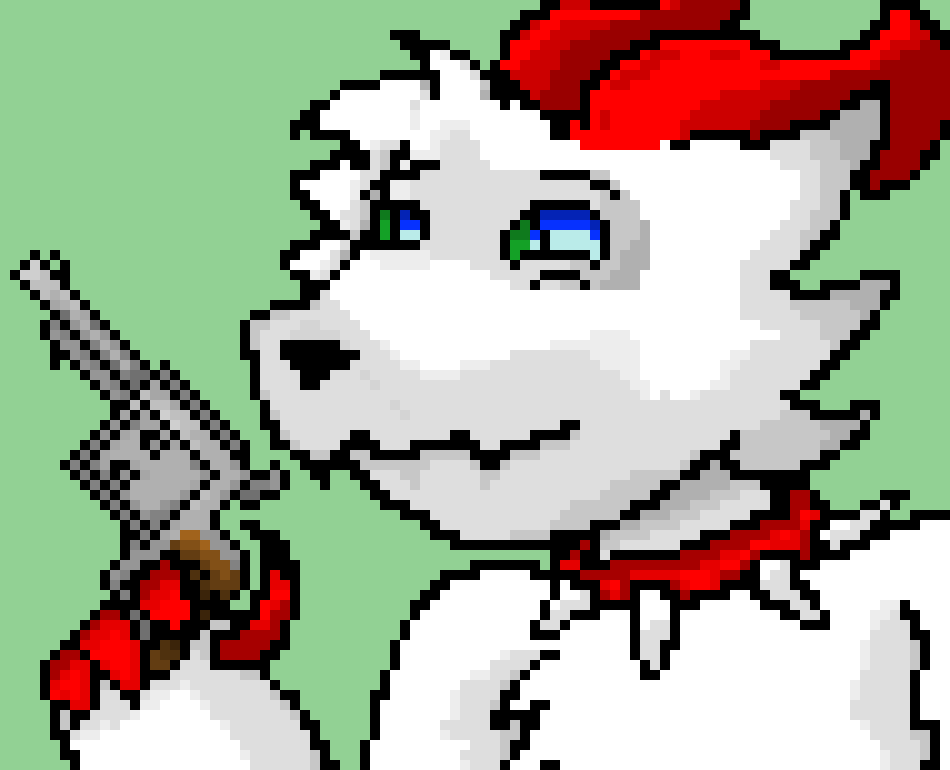 [95be89] -He has a waterballoon in his other paw- I know what to do... Sides, I`m immune to fire...