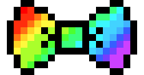 [9664c4] rainbow bowtie