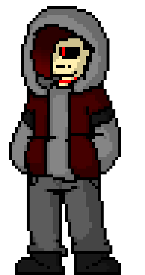 [45d928] -anti sits on the cliff edge looking at two dog tags-