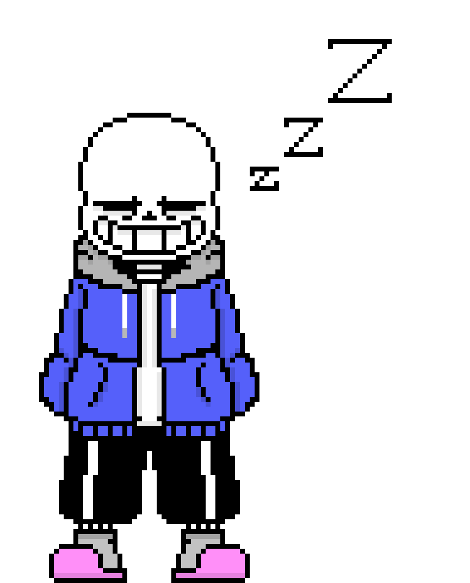 [45d928] *sans sleeps on a bench*
