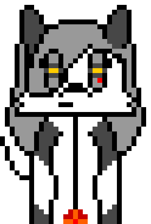 [6877d4] (Aperture Foxlynn starts opening her eyes, with smoke steaming out from her shoulder blades)