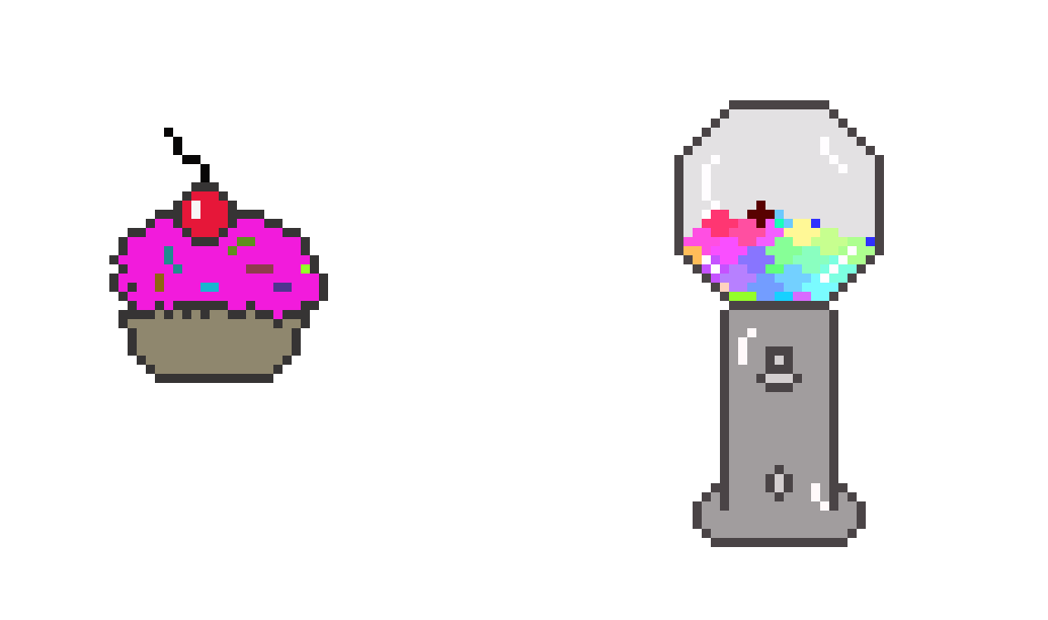 [9664c4] Cupcake and Gumball Machine