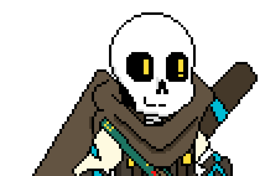 [b9de0d] oh hello! my names ink. - INK! sans