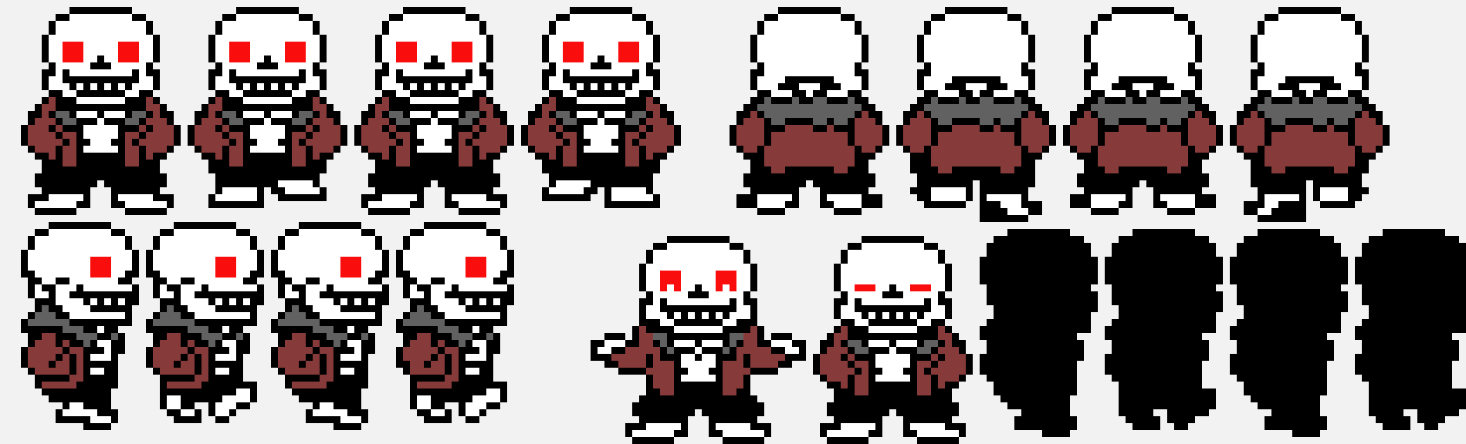 [3aa5ec] UnderTale - Sans sprite sheet(isaac)