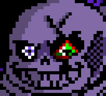 [95be89] Hell the purple colouring you see here for the skull was also taken from this DustCord image I redrew...