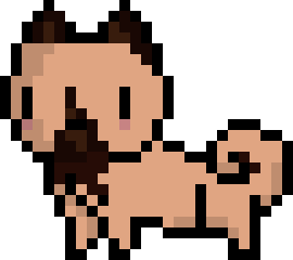[9664c4] Keeshond (Teacup) Kawaii Pixelated