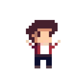 [d9c21f] Pixel man happy
