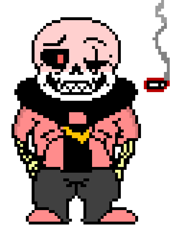 [2fbf6b] na i made this one.. and im the first one to make a decadent society sans on Pixel art maker