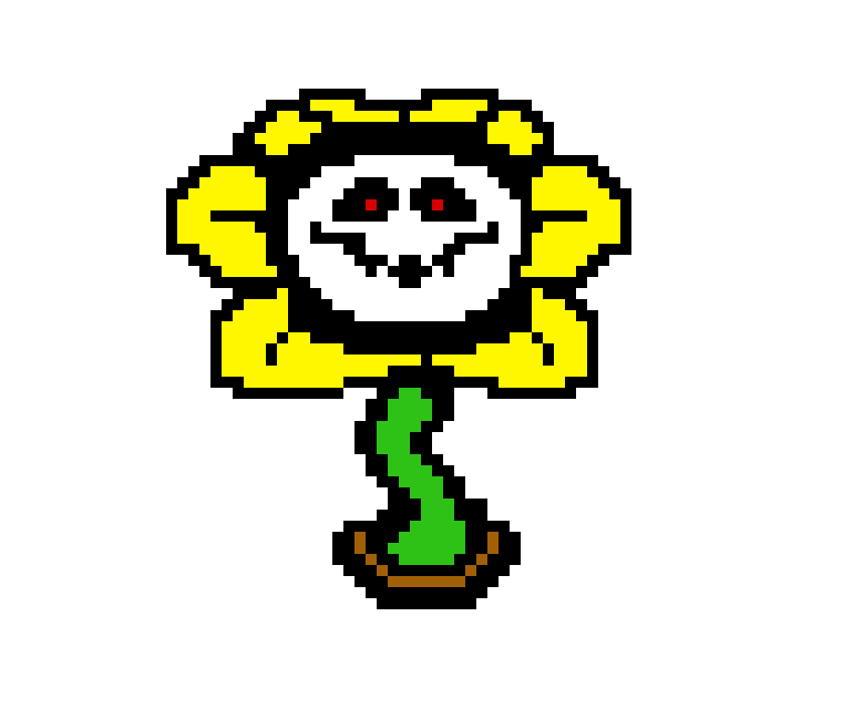 [a83910] detailed flowey sprite 2