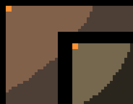 [792f74] The lighter color represents the camera's vision