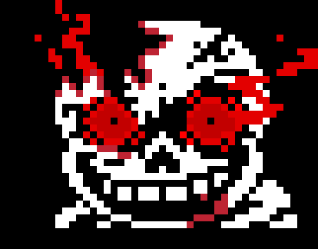 [6a32c5] *The blasters fire in a circular pattern and the orange, blue, and normal bones would fly* "AHAHAHAHA"