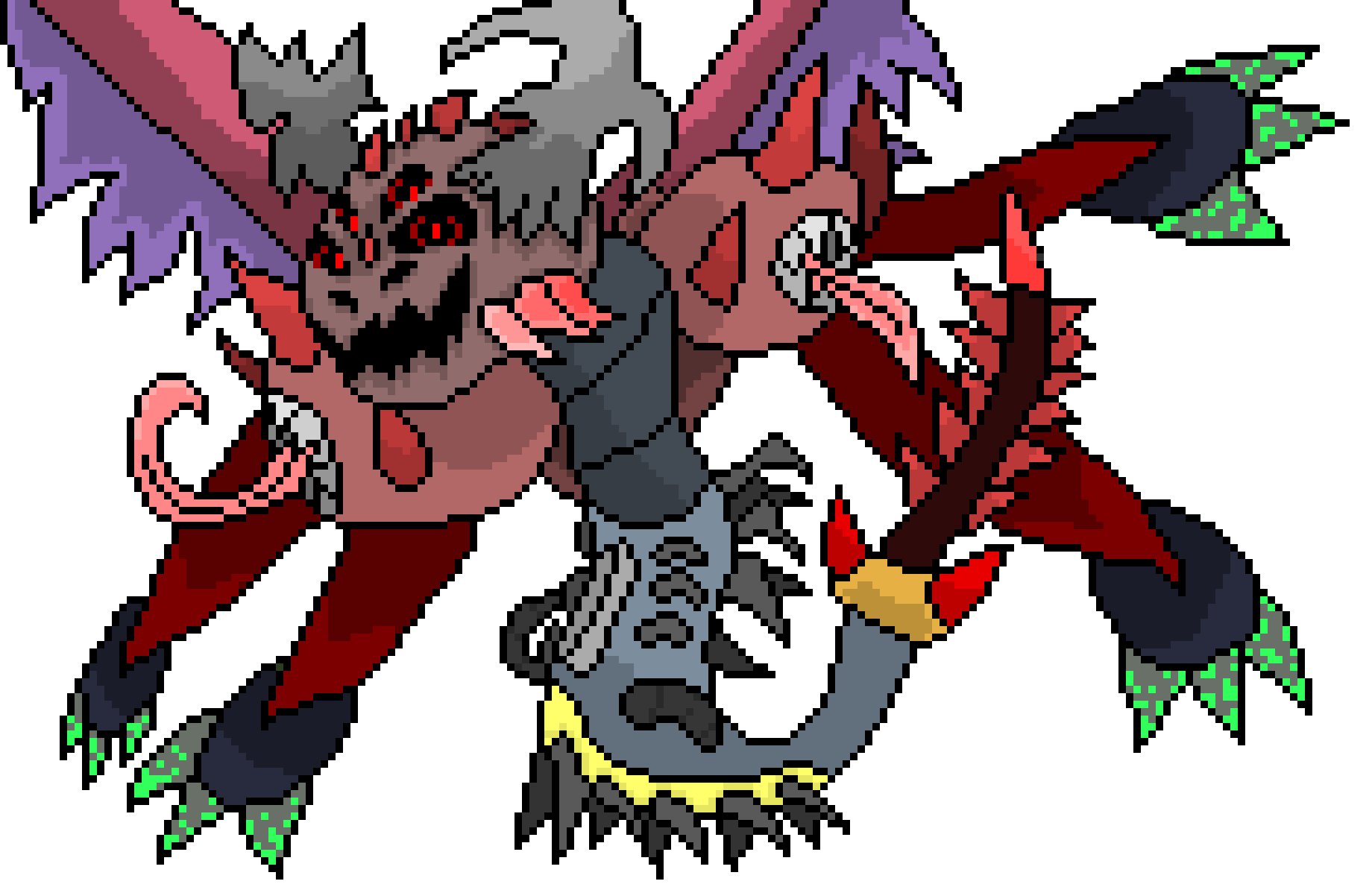 [a2471d] *https://www.youtube.com/watch?v=vE5uEesakTU plays* Hehe... Pathetic. MIRROR SHIELD. *the attacks bounce right back at the Sans*