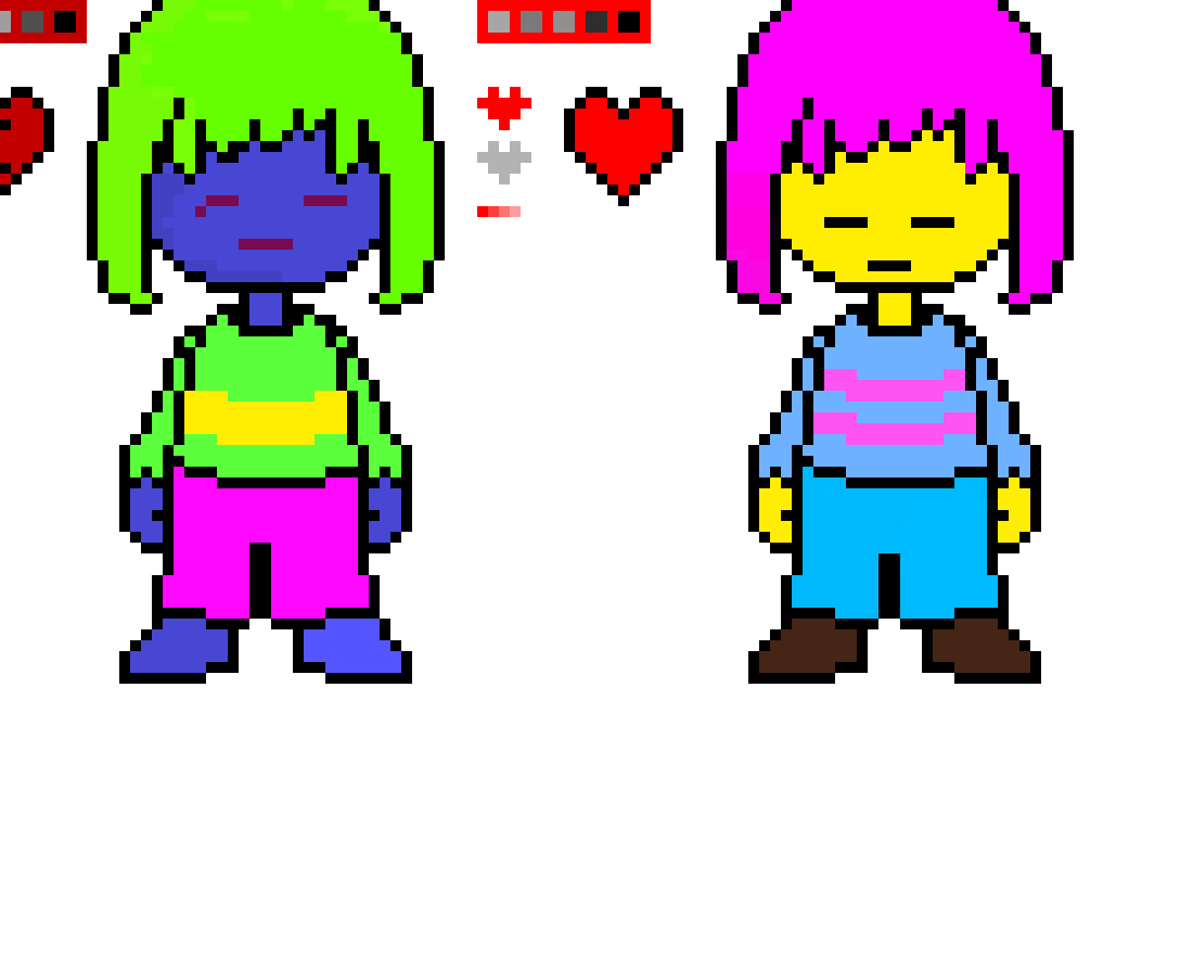 [9664c4] Underale Chara and Frisk