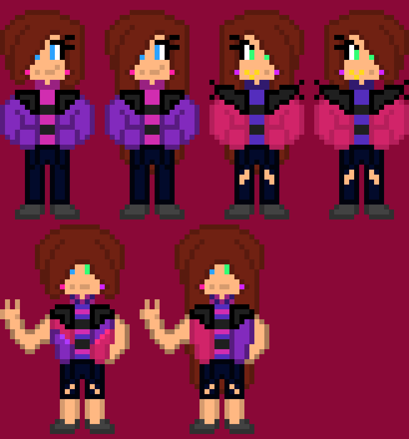 [7b427b] So now I have Jade, Fell!Jade, Swap!Jade and Delta!Jade (the last one is in a different sprite sheet)