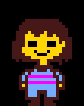 [df4002] (She breaks the ice cube that was protecting sans with an orange slash)