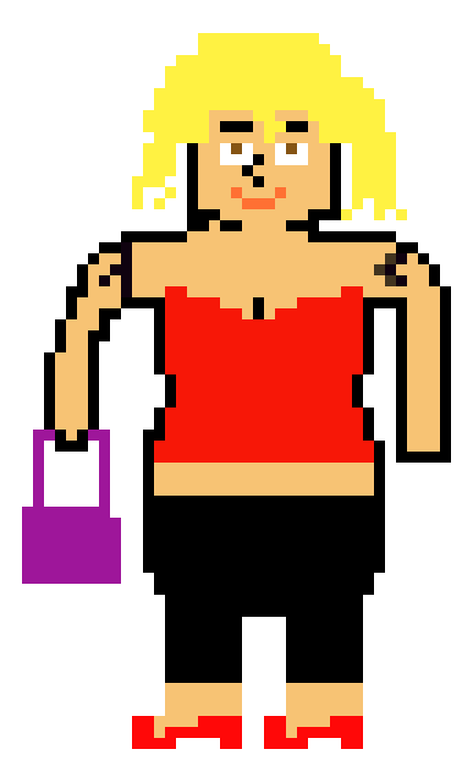 [4d9854] daughter pixel art